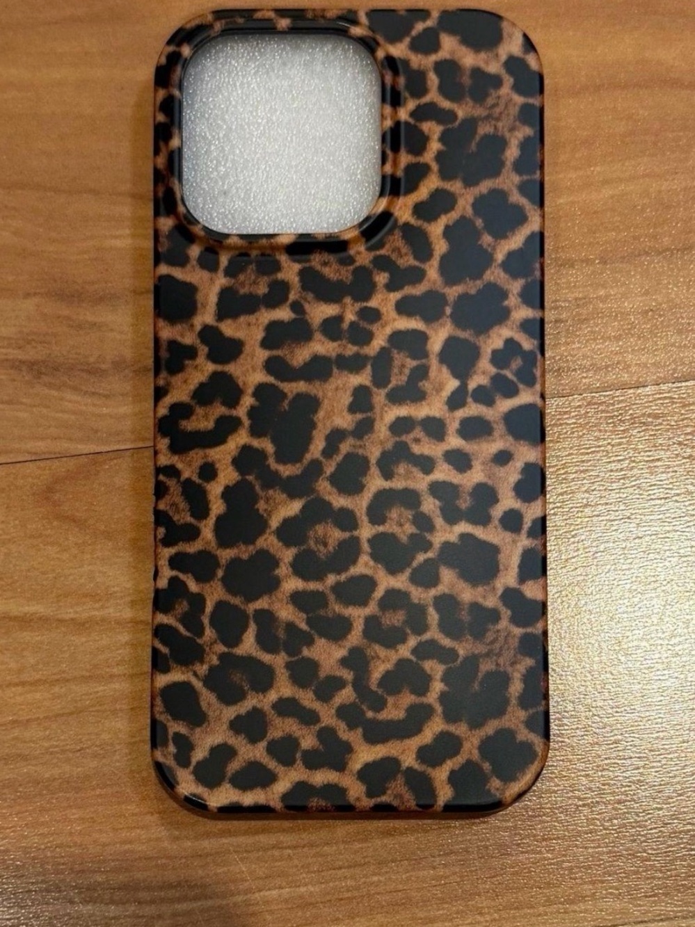 Leopard Print Brown & Black Phone Case - iPhone 16 pro